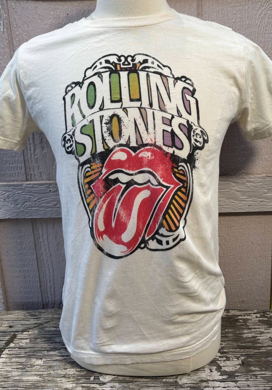 Rolling Stones off white T Shirt Size Medium band bella canvas soft premium